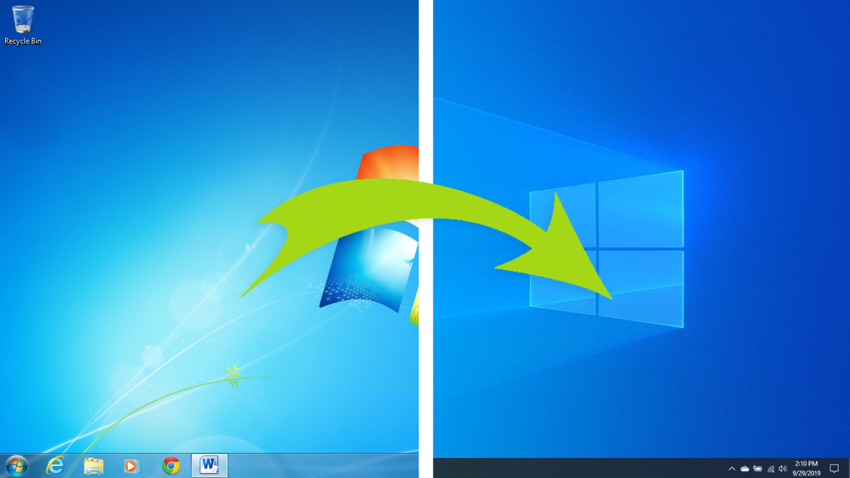 Comment mettre à jour gratuitement son PC Windows 7 vers Windows 10 Windows-7-vers-windows-10-1200x675