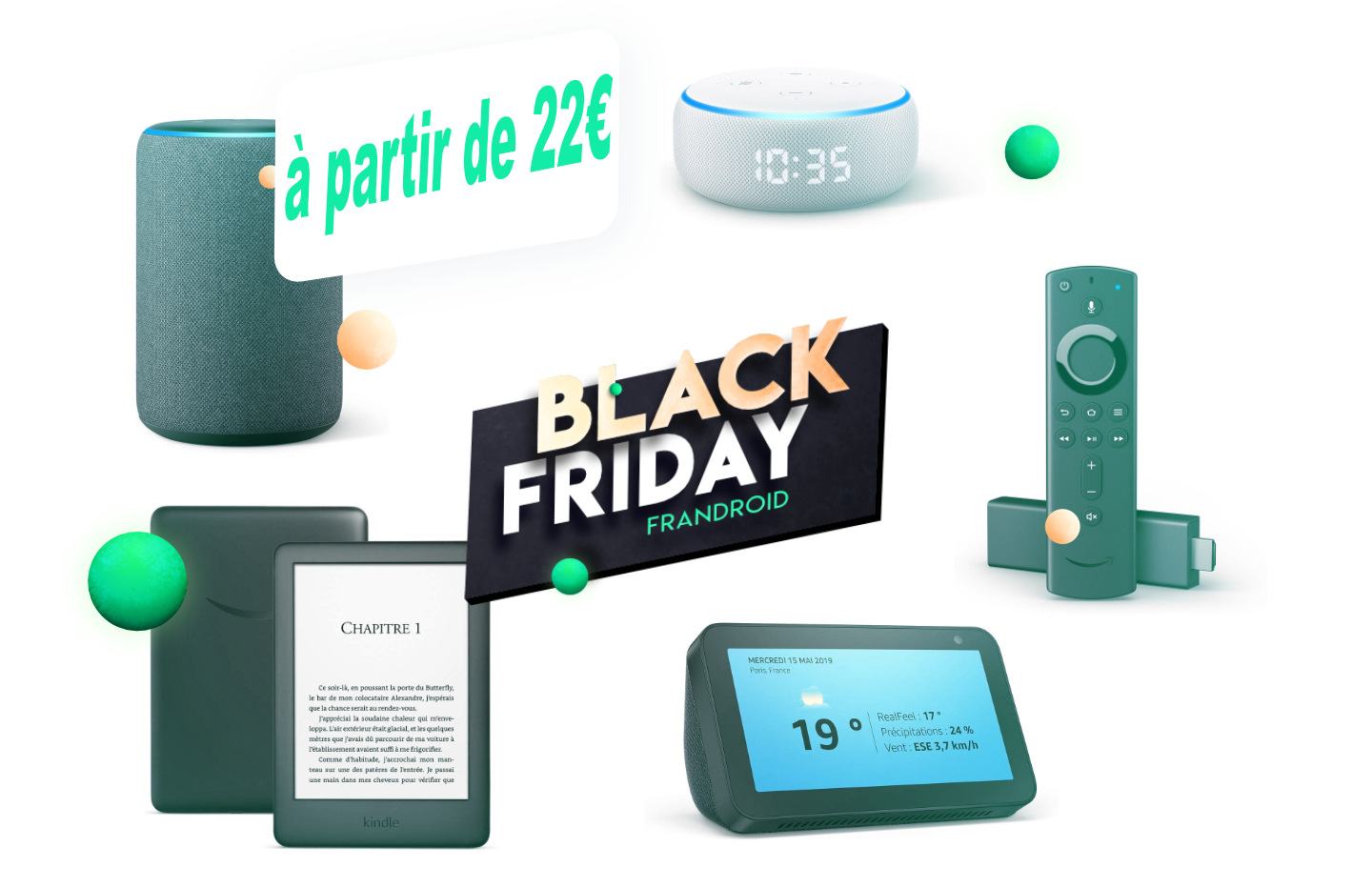 Black Friday  : Echo Dot, Fire TV Stick, Kindle les