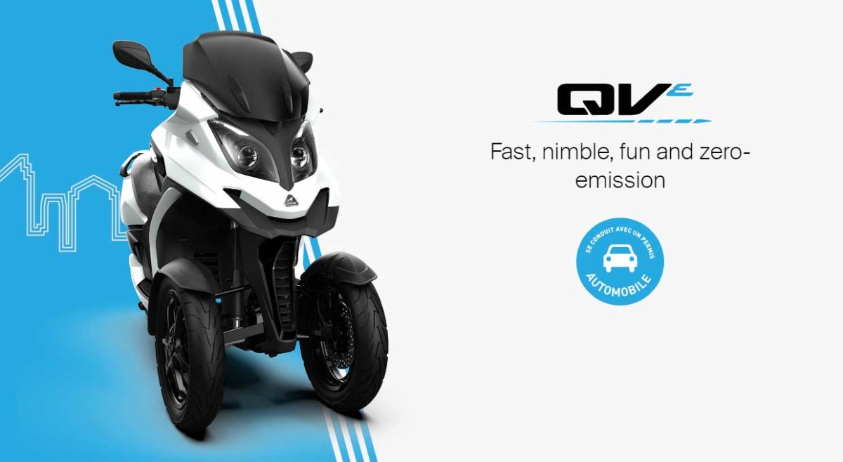 Quadro QVe : ce nouveau scooter électrique à trois roues se frotte à l’eccity Model3