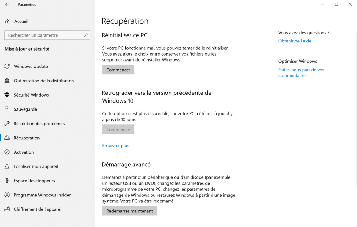 Comment remettre à zéro son ordinateur Windows 10 Reinitialiser-windows-10-2-1200x764