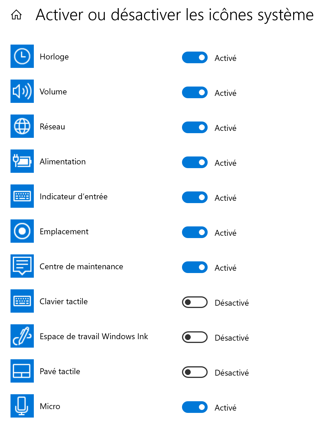 Centre notifications Windows 15