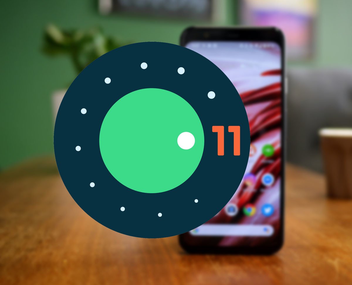 Logo Android 11 et Pixel 4