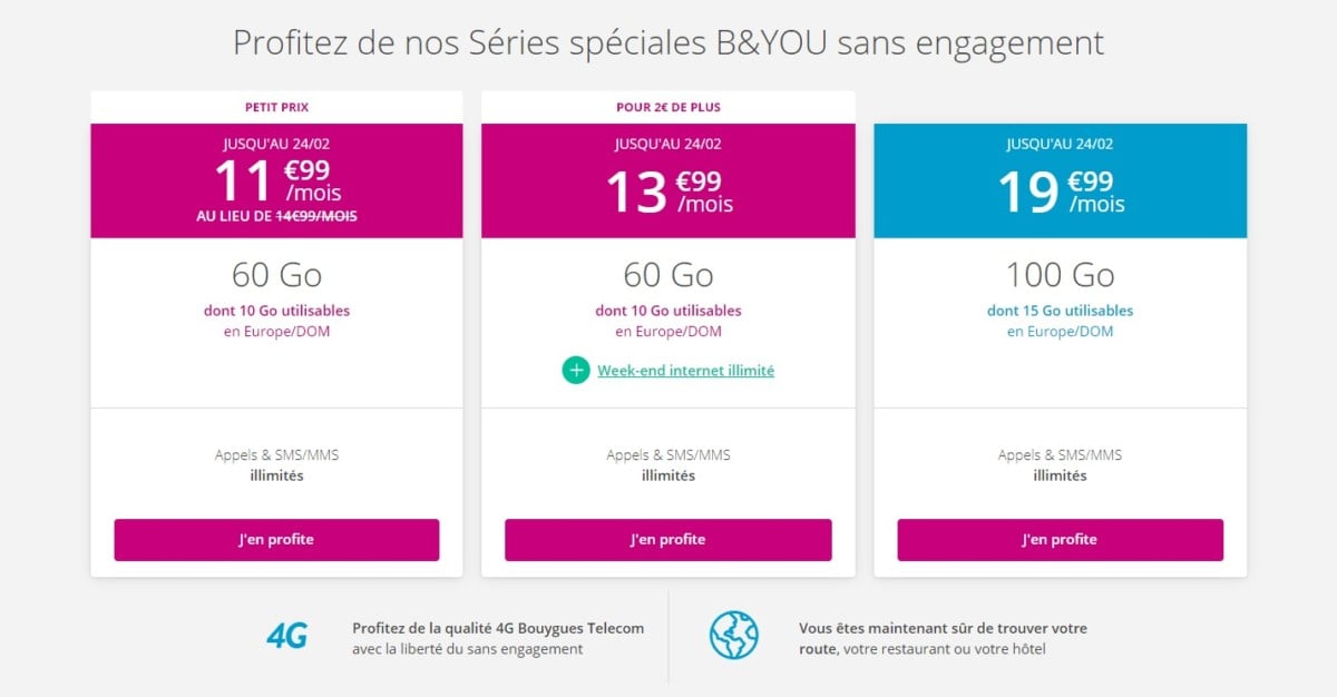 Forfait Mobile : Bouygues Telecom Renouvelle Ses Offres B&You Sans ...