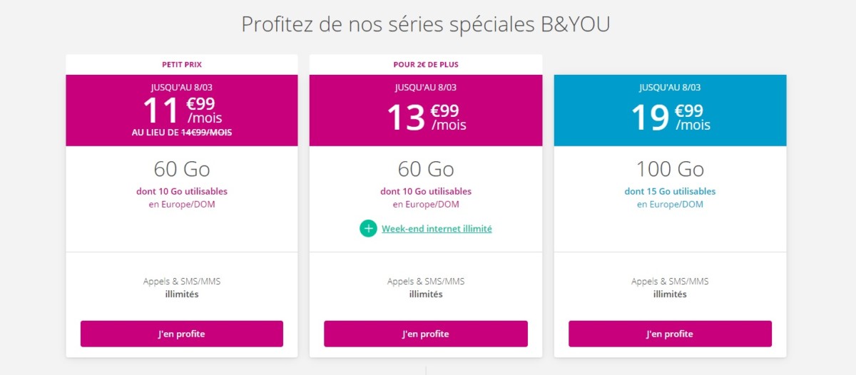 Forfait mobile : Bouygues Telecom relance ses offres B&You sans engagement