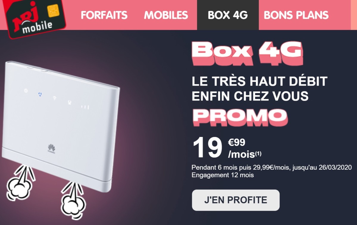 Derniers jours pour profiter des 250 Go via la box 4G à 20 euros par mois