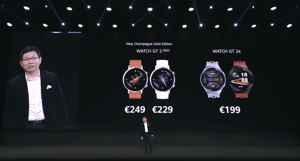 Les prix de la Huawei Watch GT2e