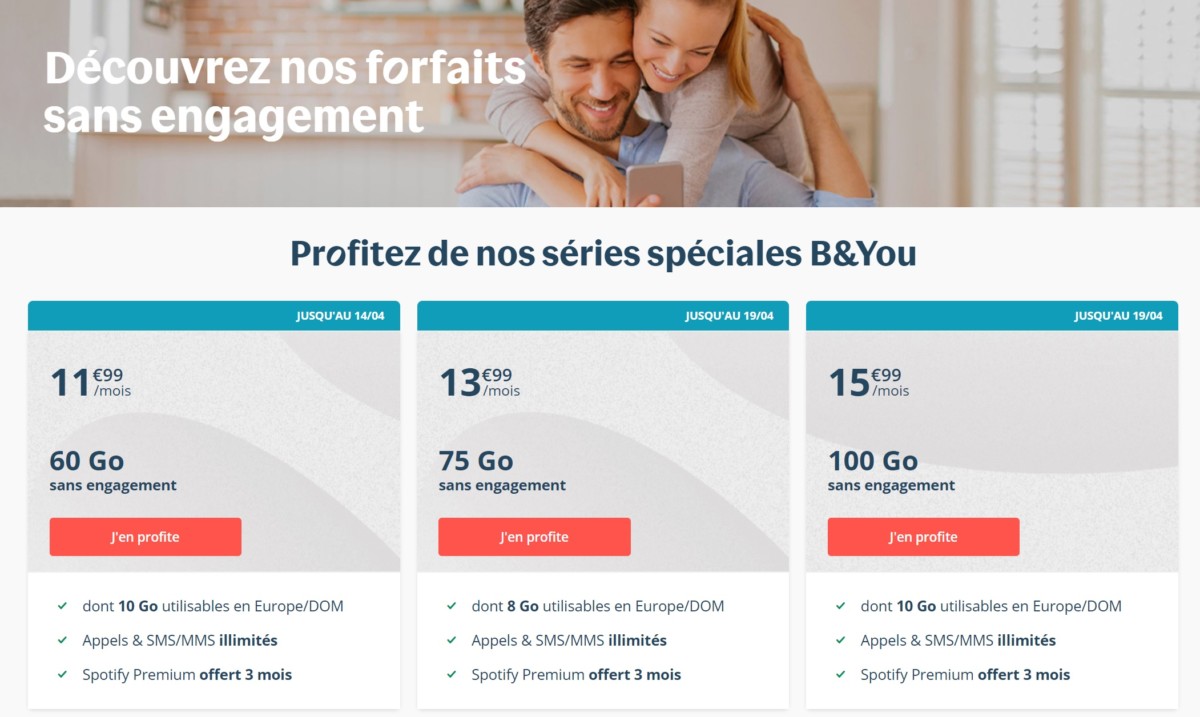 Forfait Mobile : Bouygues Telecom Propose Encore De Nouvelles Offres B&You