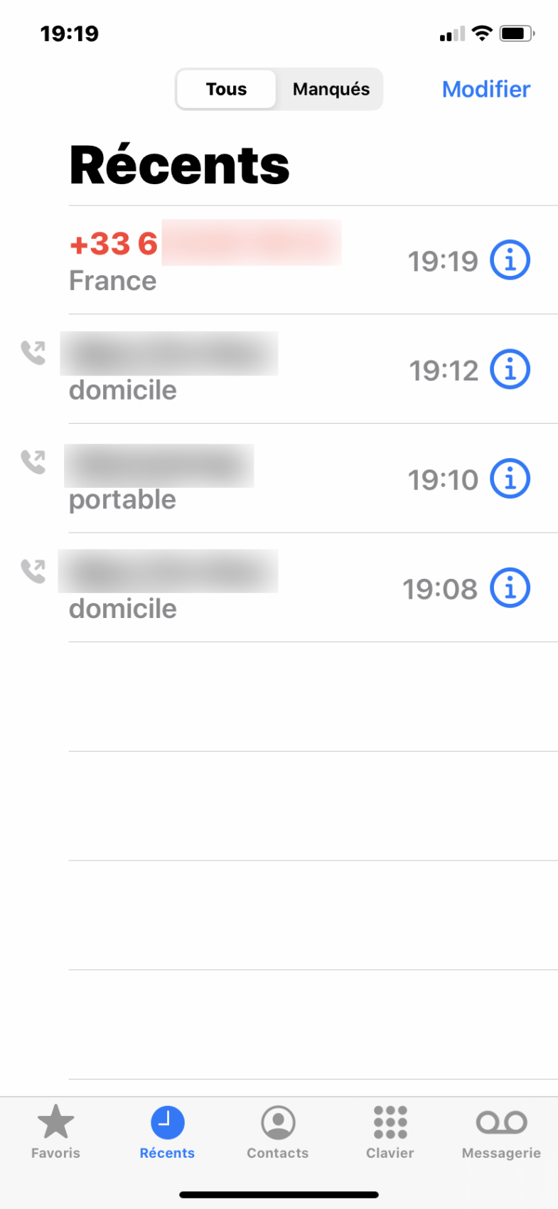 Bloquer un numéro sur iPhone