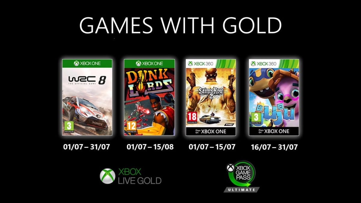 Xbox Live Gold : la liste des jeux offerts en juillet 2020