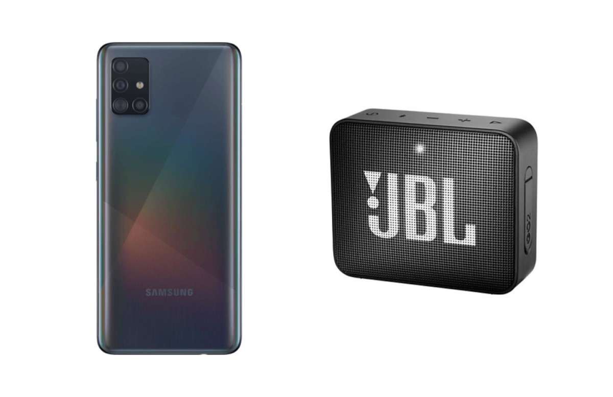 Boulanger baisse le prix de son pack Samsung Galaxy A51 avec la JBL Go 2