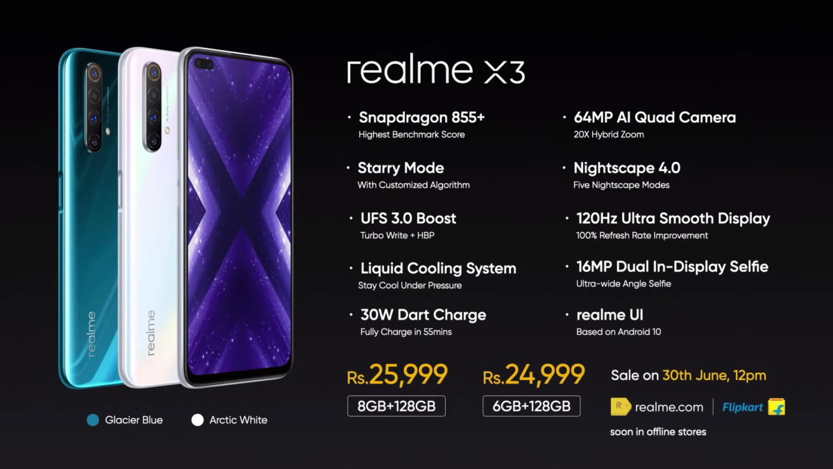 Realme X3 dévoilé : la marque promet d&rsquo;avoir le meilleur fleuron 4G