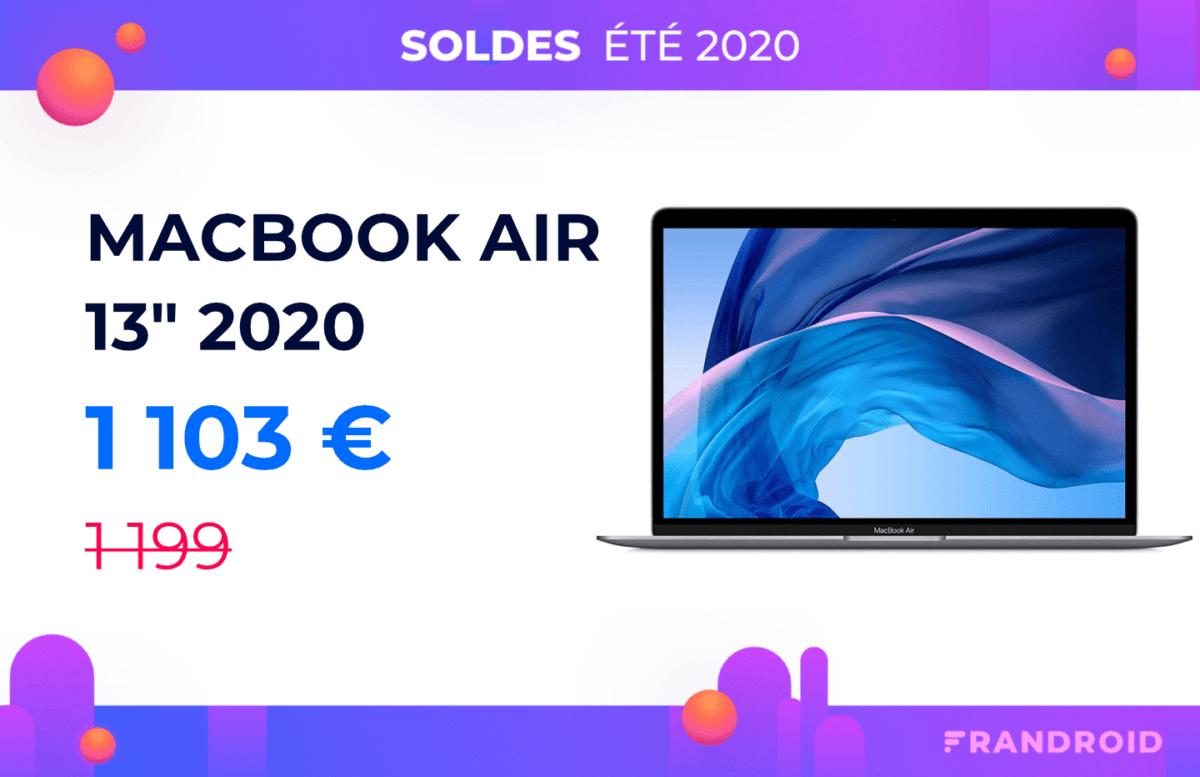Magic Keyboard et 256 Go, le MacBook Air 2020 perd presque 100 euros