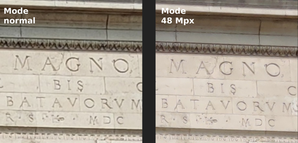 Mode normal vs mode 48 mpx OnePlus Nord