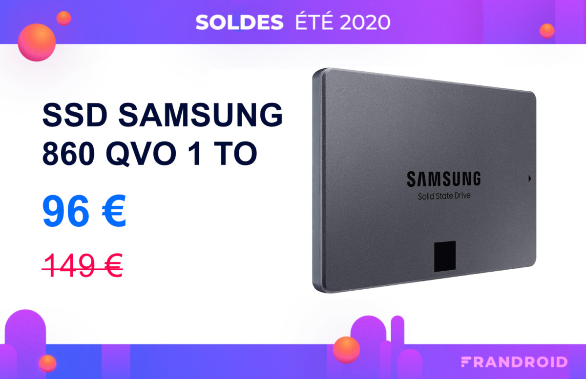 SSD : l&rsquo;excellent Samsung 860 QVO de 1 To est soldé sur Amazon