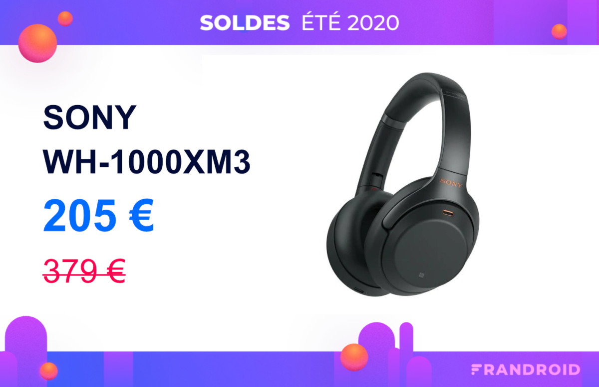 À saisir, l&rsquo;excellent Sony WH-1000XM3 est à presque 200 euros pour les soldes