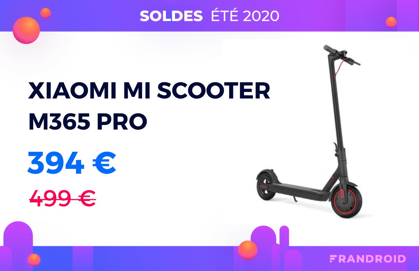Xiaomi Mi Scooter M365 : meilleur prix, fiche technique et actualité –  Trottinettes électriques – Frandroid
