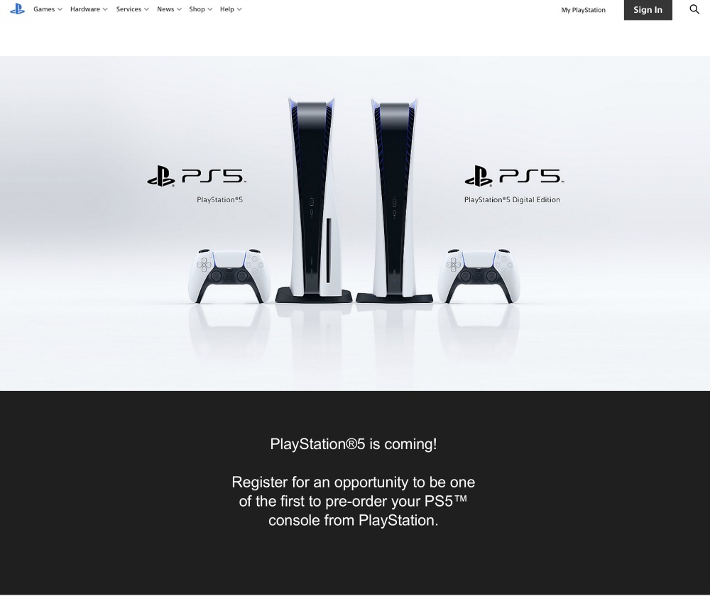 PS5 : Sony ouvre les inscriptions aux précommandes aux États-Unis, la France n&rsquo;est pas concernée