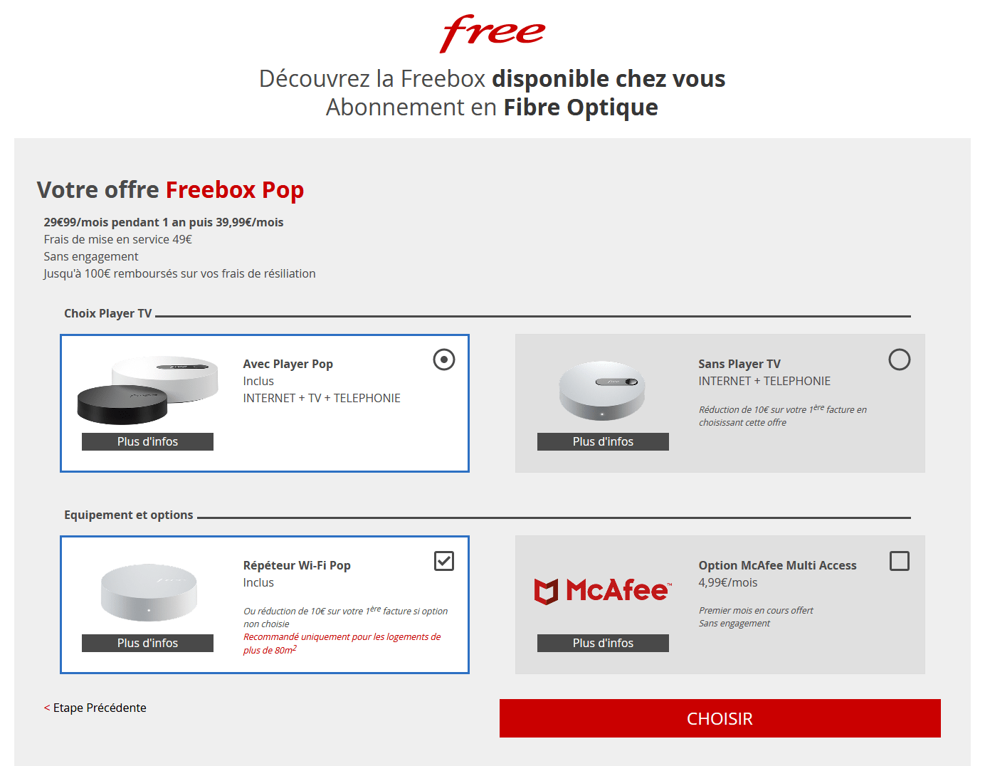 Assistance Free - Télécommande Freebox Pop sur Player Pop