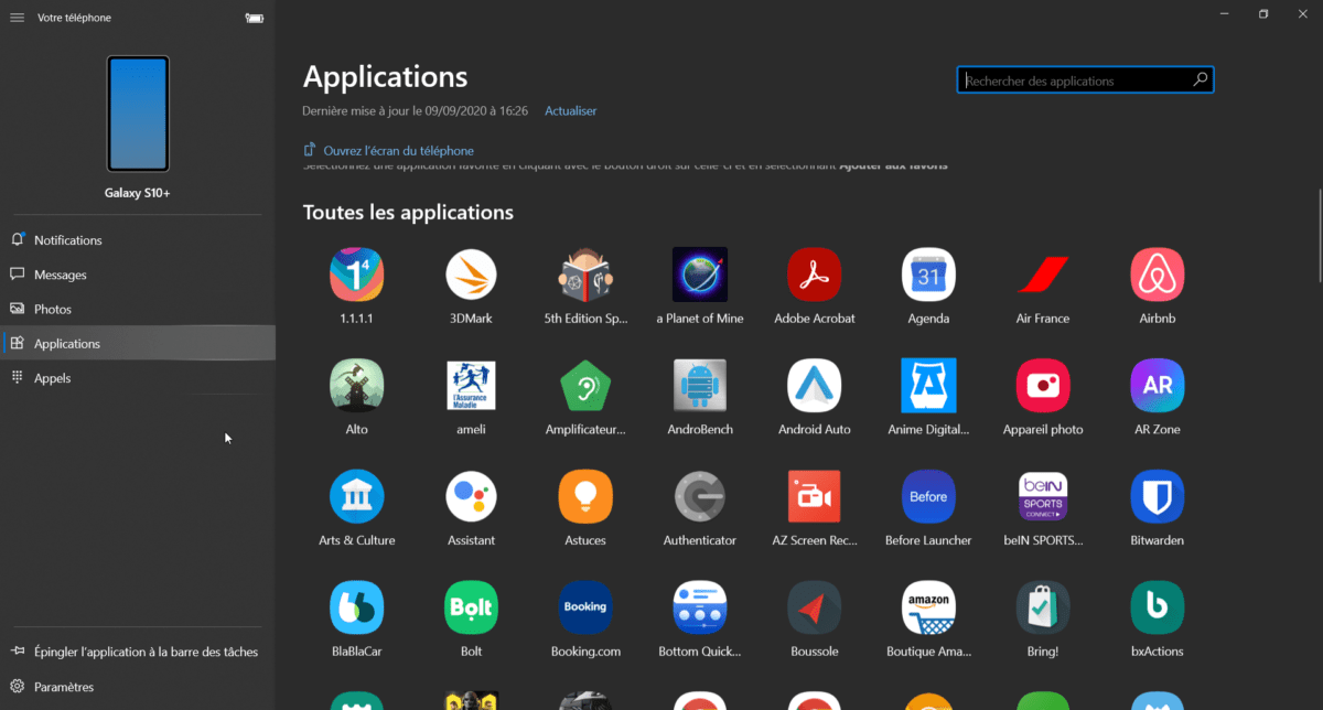 Comment accéder à distance à vos applications Android sur PC Windows 10 Applications-microsoft-votre-telephone-1200x644