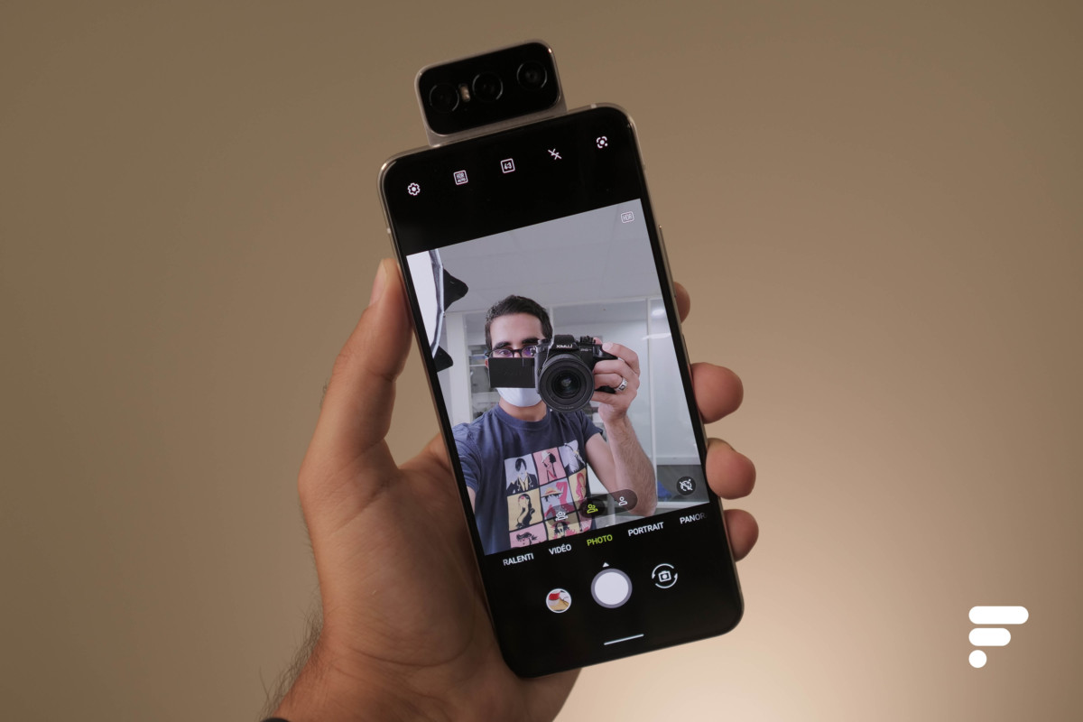 Flip Camera en mode selfie Asus Zenfone 7 Pro