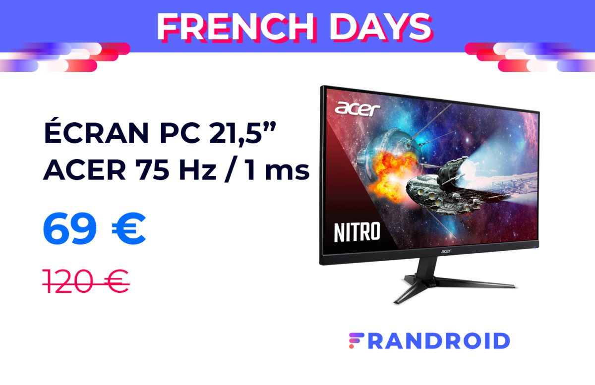 Offrez-vous un écran de PC efficace pour moins de 70 € lors des French Days