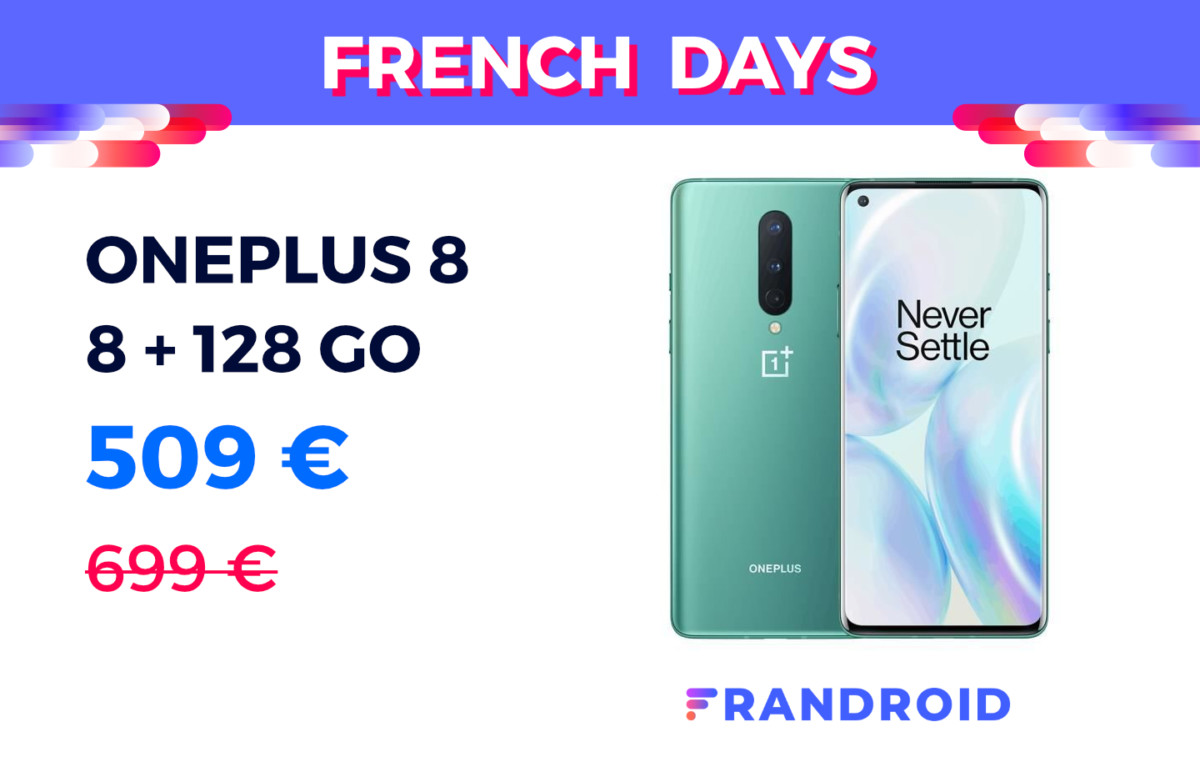 Le OnePlus 8 est 509 euros pour les French Days
