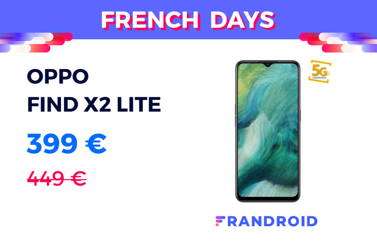 Oppo Find X2 Lite : le smartphone 5G passe sous les 400 € lors des French Days