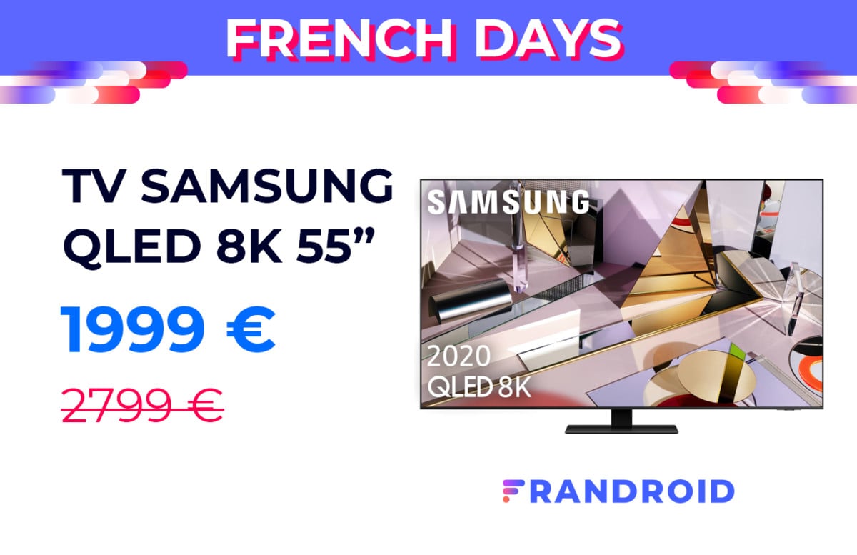 Le téléviseur QLED 8K 55 pouces de Samsung est à moins de 2 000 euros
