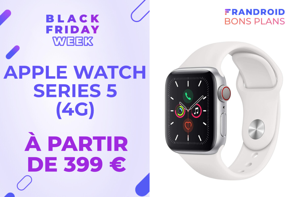 Toutes les Apple Watch Series 5 (4G) sont déstockées pour le Black Friday