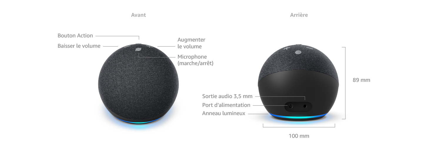 La mini enceinte connectée  Echo Dot 4 se négocie déjà à moitié prix