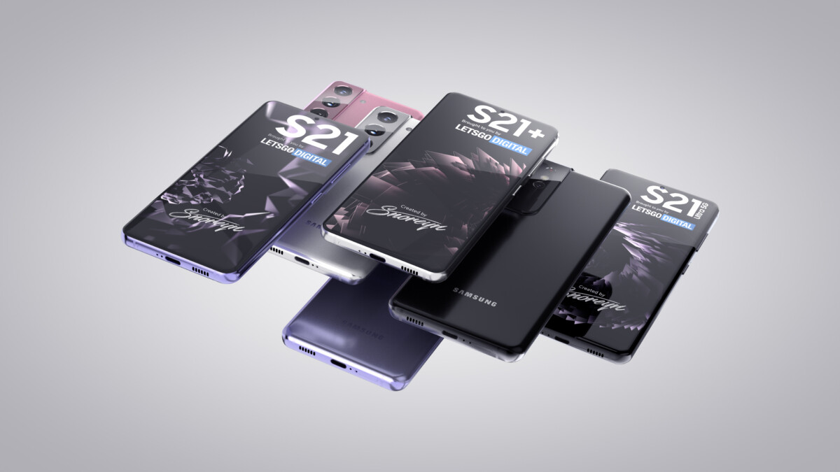 Rendus Samsung Galaxy S21 Ultra S21+ et S21
