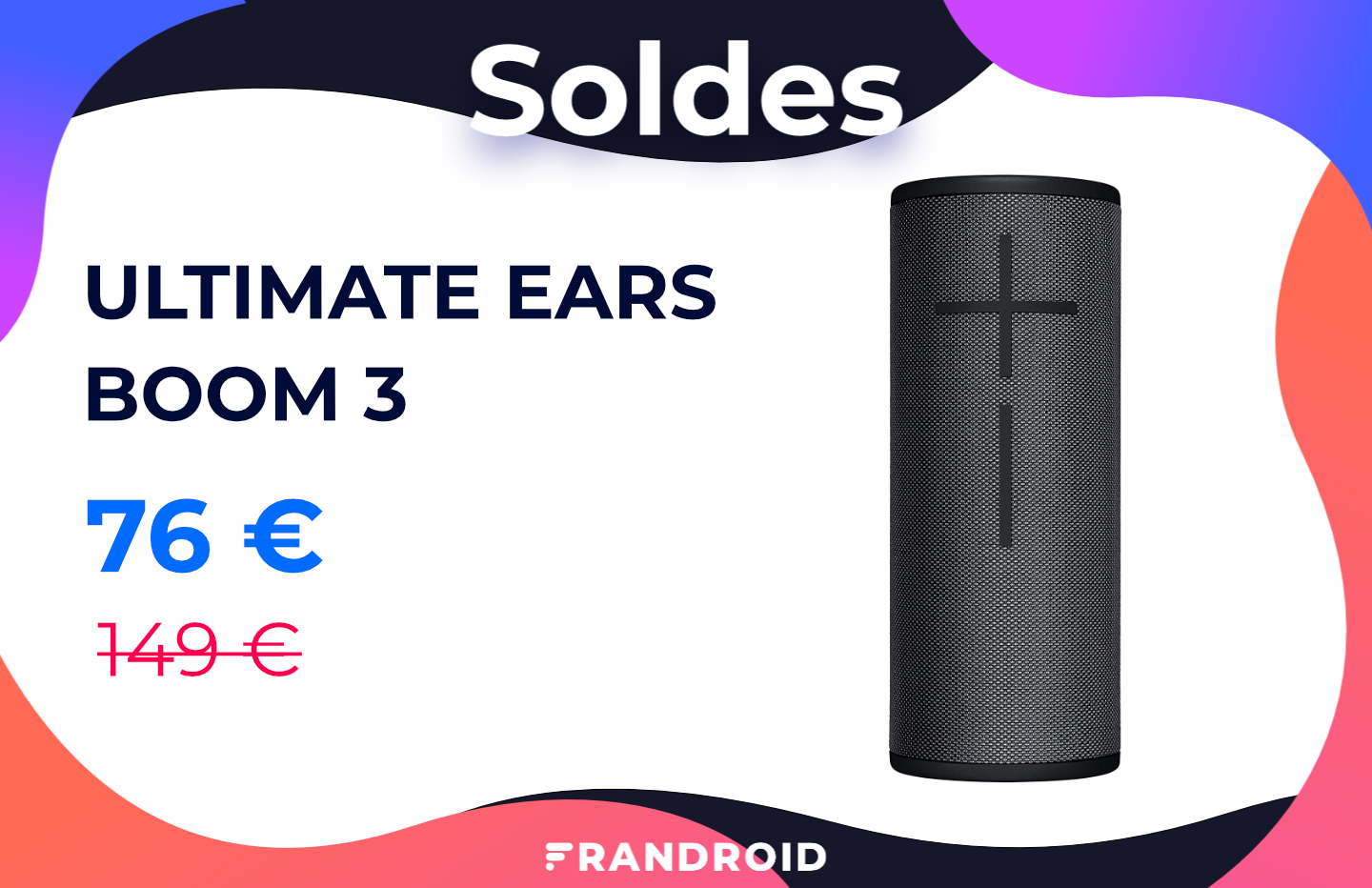L'enceinte Ultimate Ears Boom 3 est à moitié prix pour les soldes