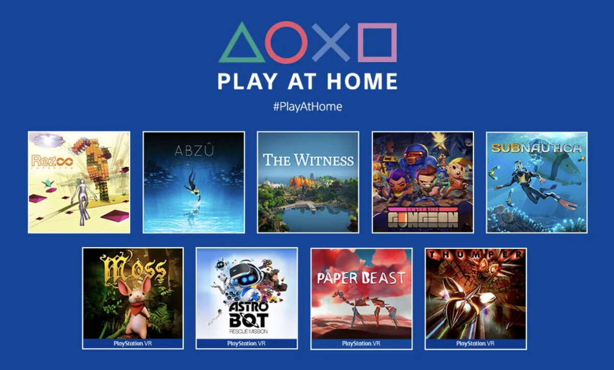 Play At Home : 9 jeux gratuits sont à télécharger dès maintenant sur PS4 et PS5