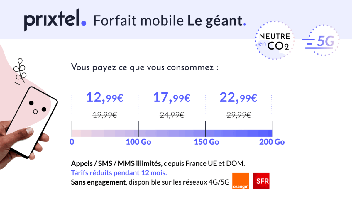 Avec 40 Go pour seulement 7,99 euros par mois : ce forfait mobile joue la carte du rapport qualité-prix