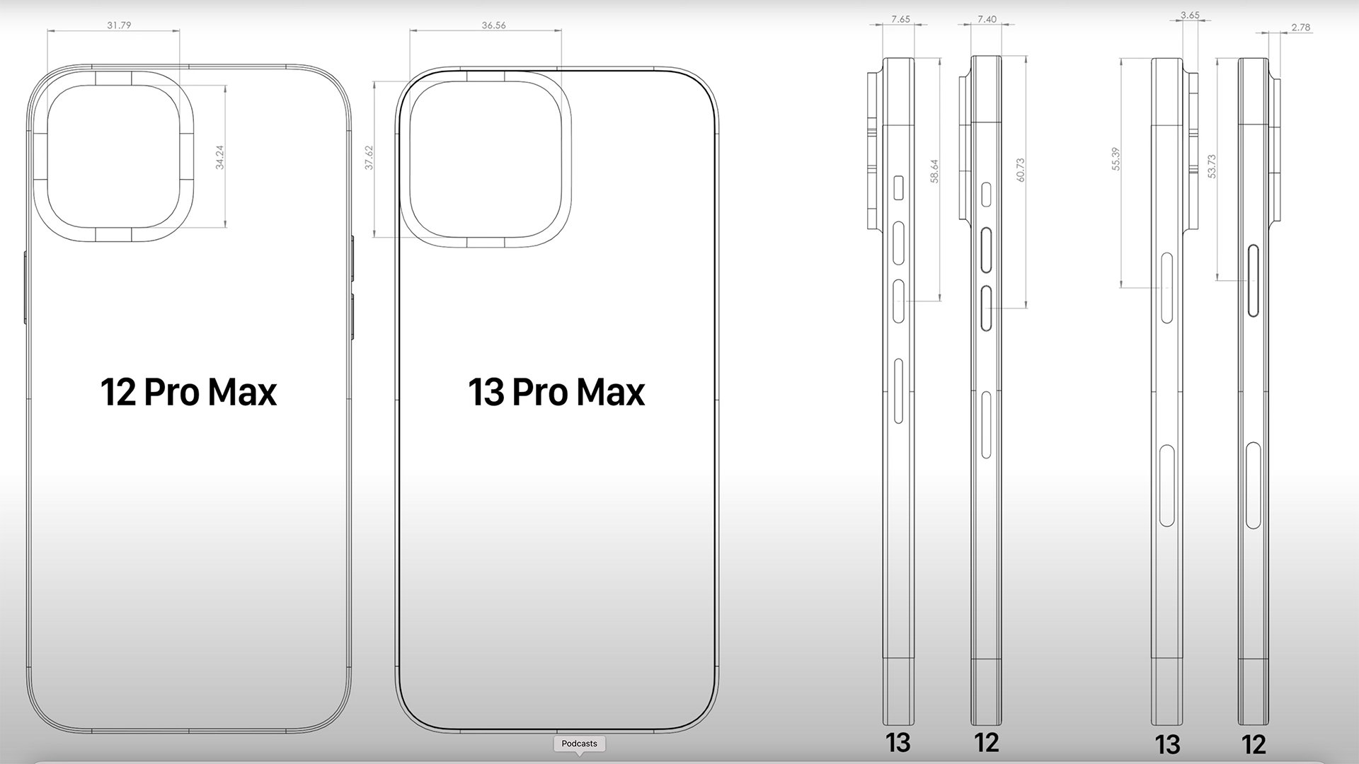 iPhone 13 Pro Max et 13 mini voici un premier aperçu de leurs designs