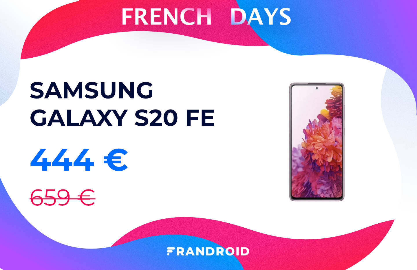 French Days : Près de 30% de réduction sur le Samsung Galaxy S20 FE 5G 128  Go