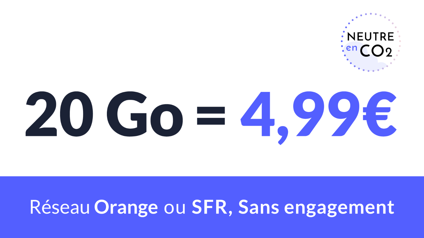 À moins de 5 euros sur Orange ou SFR, ce forfait mobile est l'une