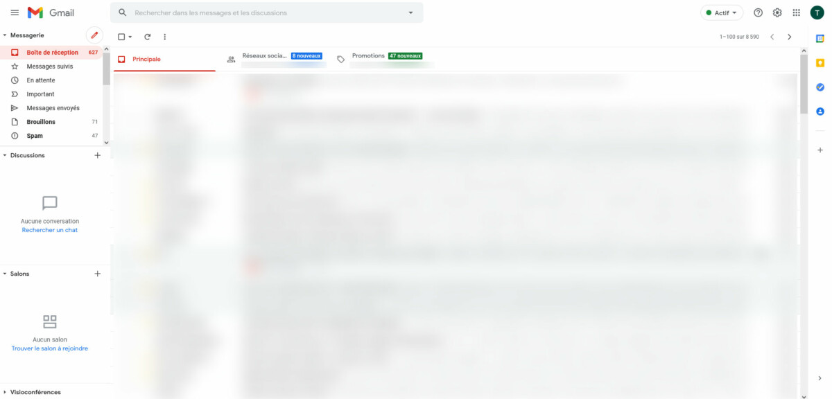 Nouvelle interface Gmail