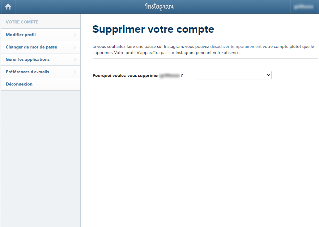 Comment Supprimer Ou D Sactiver Son Compte Instagram