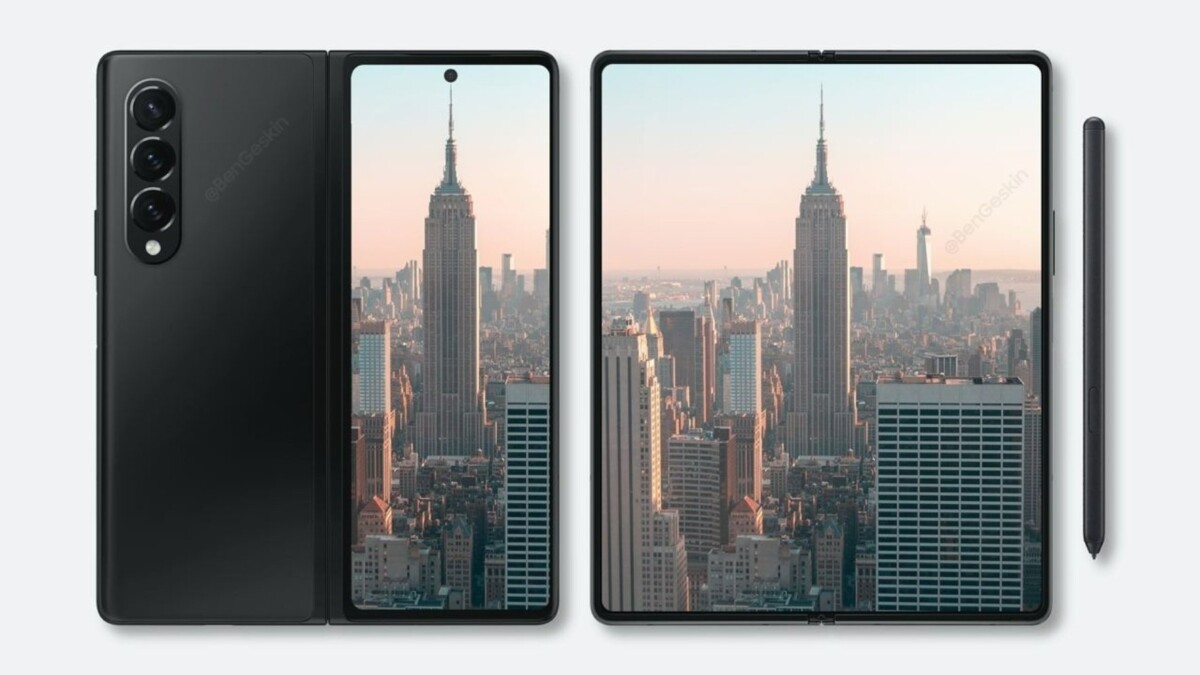 Samsung Galaxy Z Fold 3 rendu artiste