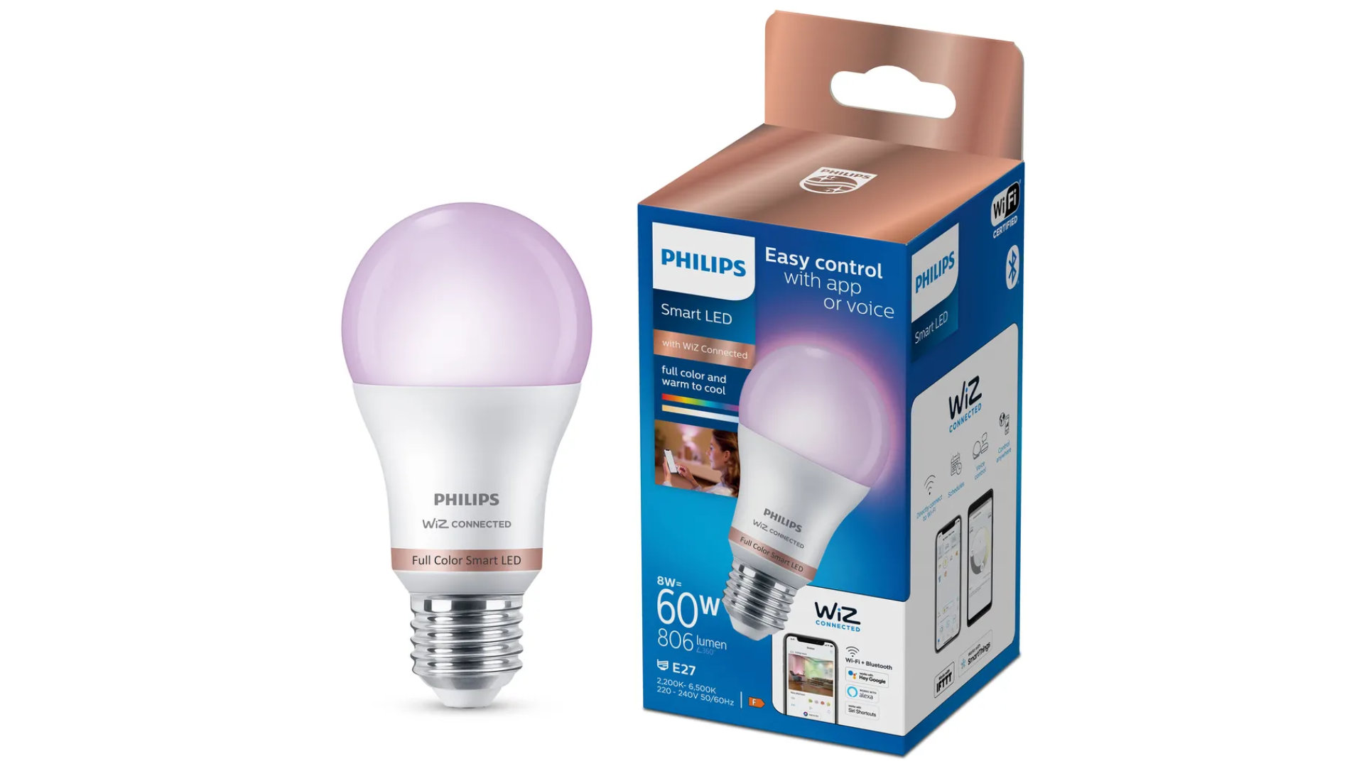 Philips Hue : -37% sur le kit avec 2 ampoules LED + un pont de connexion -  Le Parisien