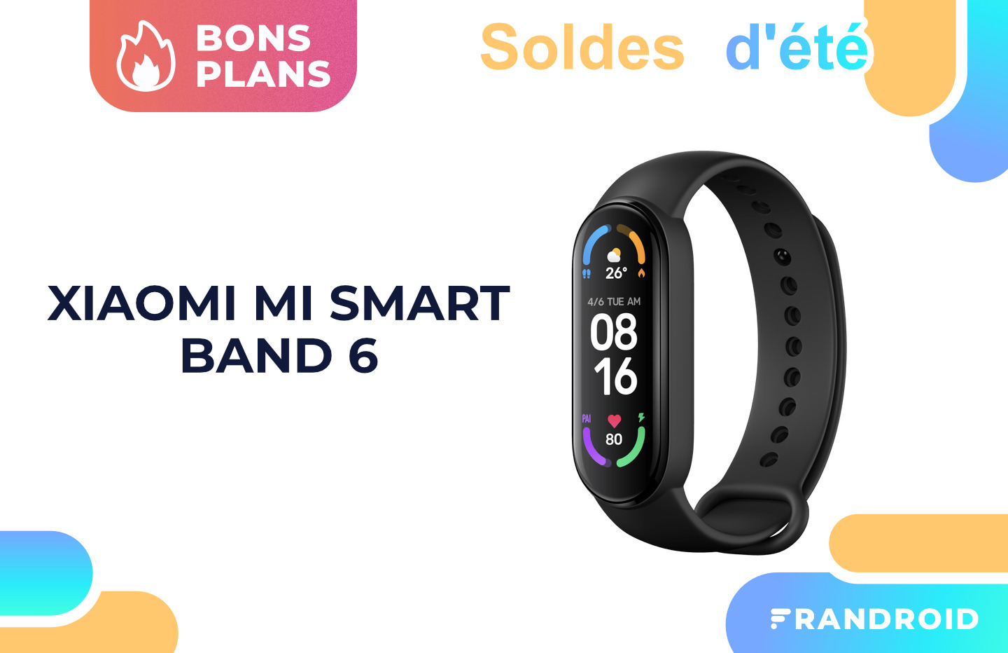 La montre connectée Xiaomi Mi Band 6 réduit son prix durant les soldes ! 