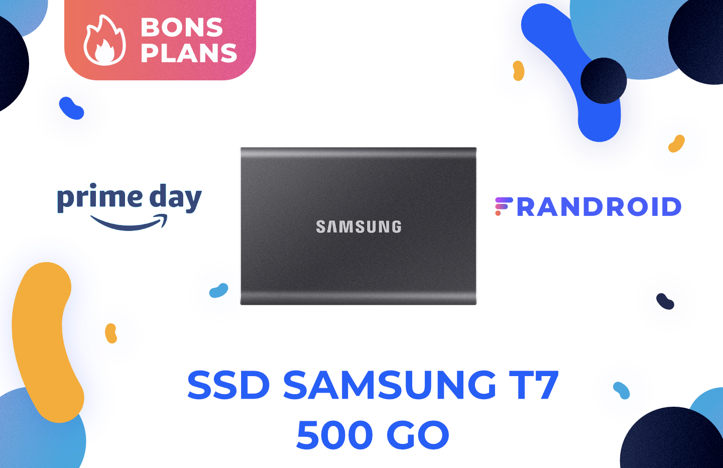 L'excellent SSD Samsung T7 de 1 To est à un très bon prix pour le Prime Day