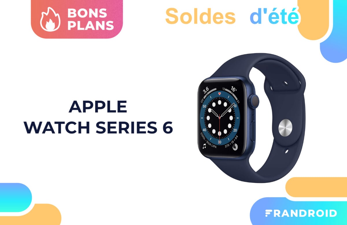 L&rsquo;Apple Watch Series 6 (44 mm) est à -12% pour les soldes sur Amazon
