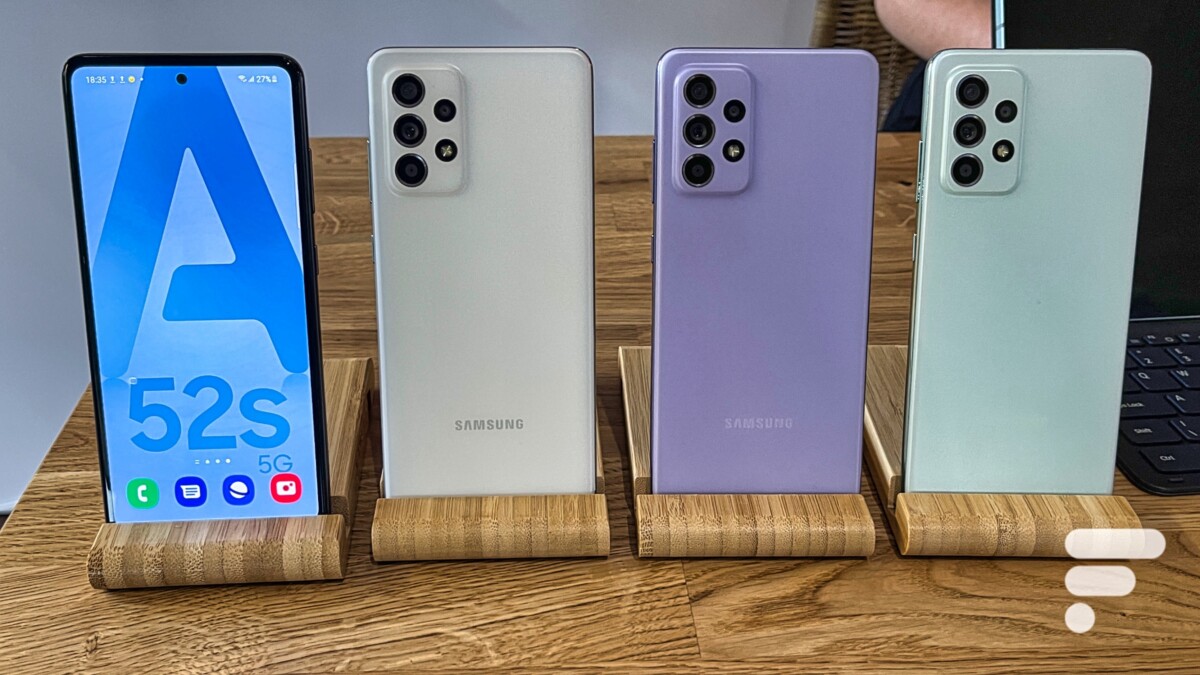 The different colors of the Samsung Galaxy A52s 5G
