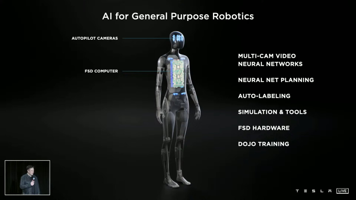 Tesla Bot : Elon Musk présente un robot humanoïde du futur avec l&rsquo;IA d&rsquo;une Tesla