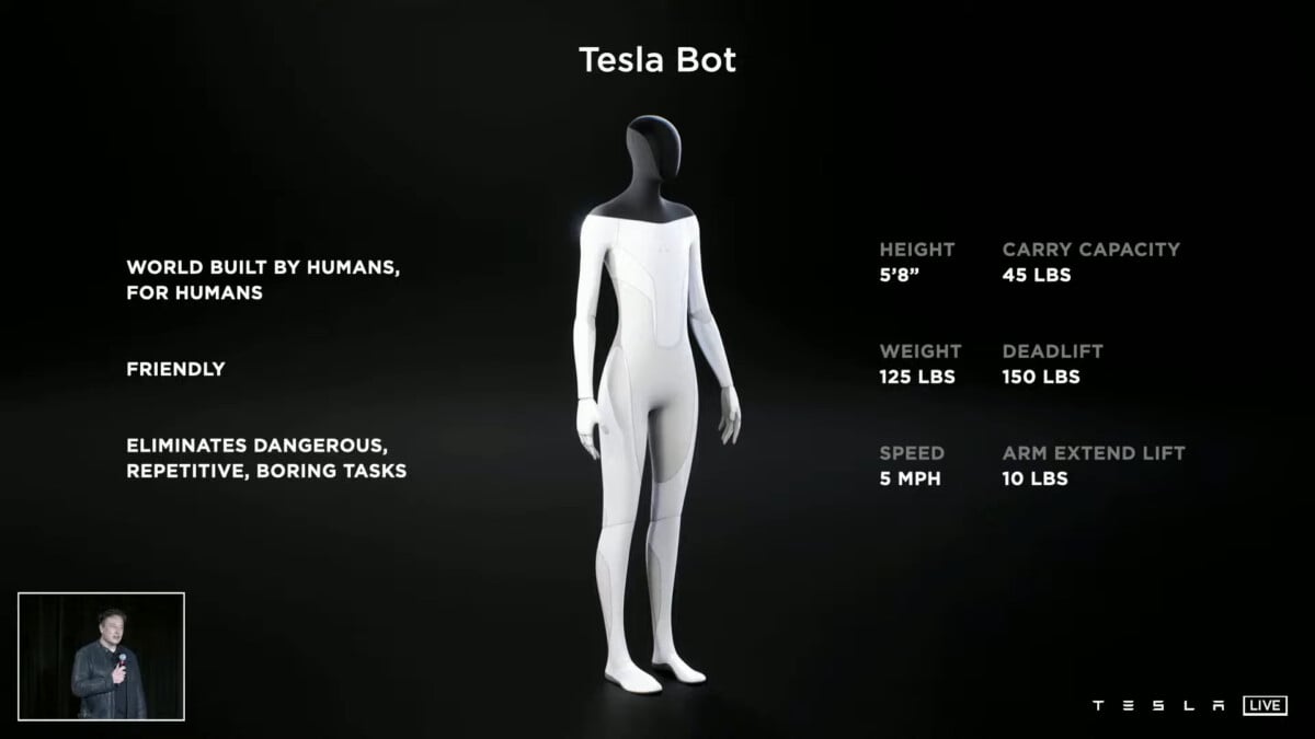 Tesla Bot: Elon Musk presents a humanoid robot of the future with the AI ​​of a Tesla