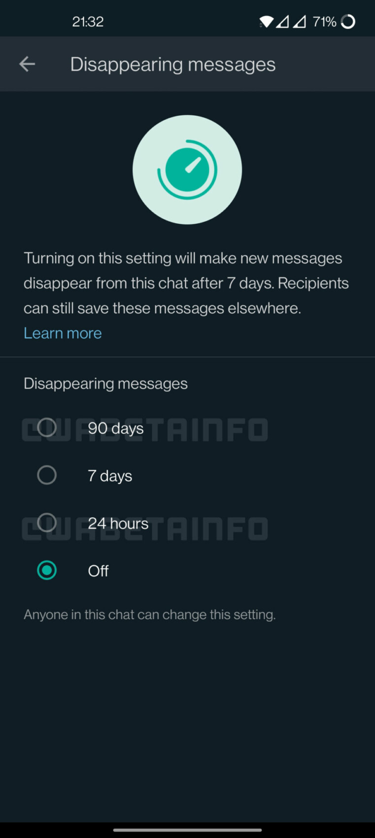 WhatsApp va proposer un délai de 90 jours pour la suppression des messages