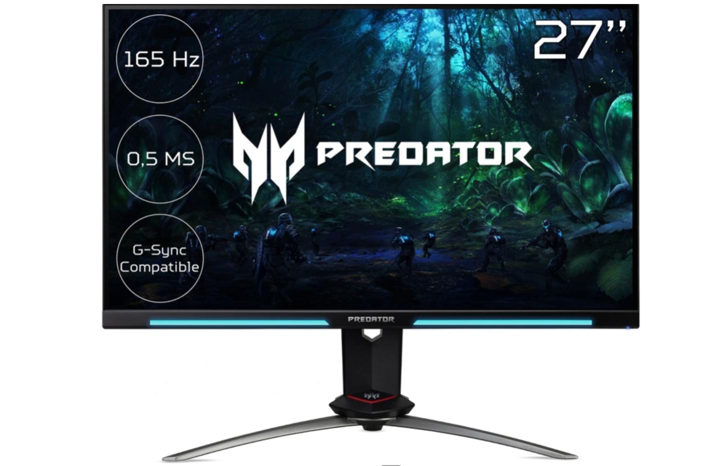 Cet écran Acer 27, WQHD et 165 Hz devient une très bonne affaire (-31%)