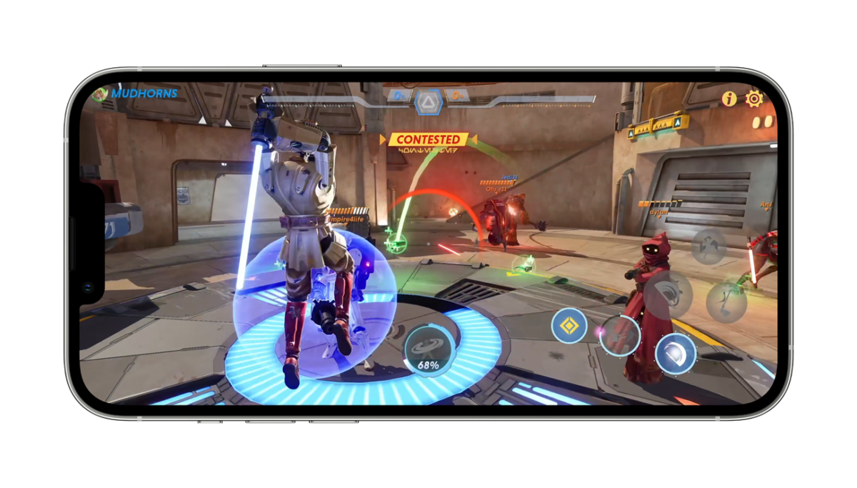 Le jeu mobile Star Wars Hunters sur iPhone 13